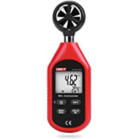 Los mejores  - Anemómetro Bluetooth hecho a mano- UNI-TUT363BT Mini Anemómetro Digital de Mano con Termómetro y Max-Min para la…